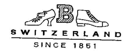 Bally Switzerland Logo - B SWITZERLAND SINCE 1851 Trademark of BALLY SCHUHFABRIKEN AG Serial ...