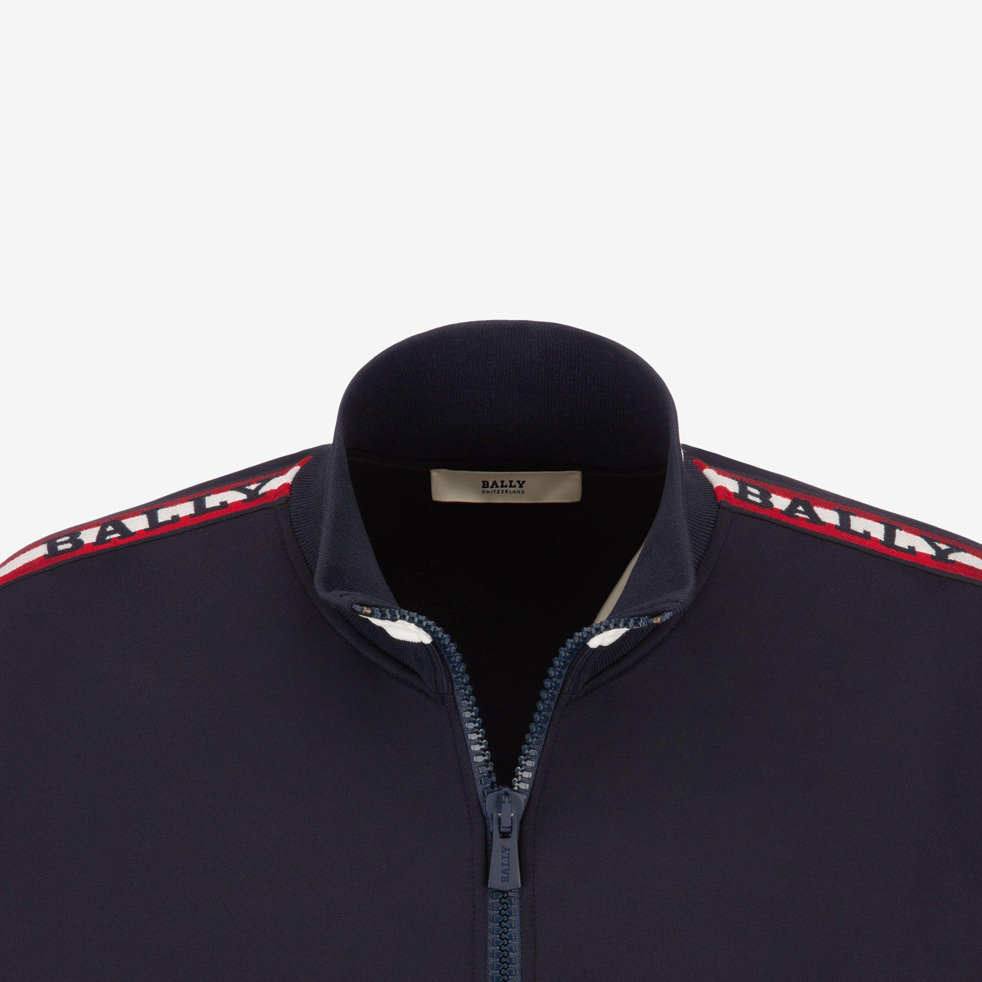 Bally Switzerland Logo - LOGO STRIPE TRIM TRACKSUIT JACKET| Men's Jackets | Bally