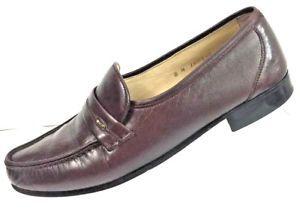 Bally Switzerland Logo - Bally Of Switzerland Men's Brown Leather Logo Loafers Size 8 M | eBay