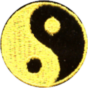 Ying Yang Black and Yellow Logo - Details about 51064 Black & Yellow Yin Yang Symbol Opposites Tao  Embroidered Sew Iron On Patch