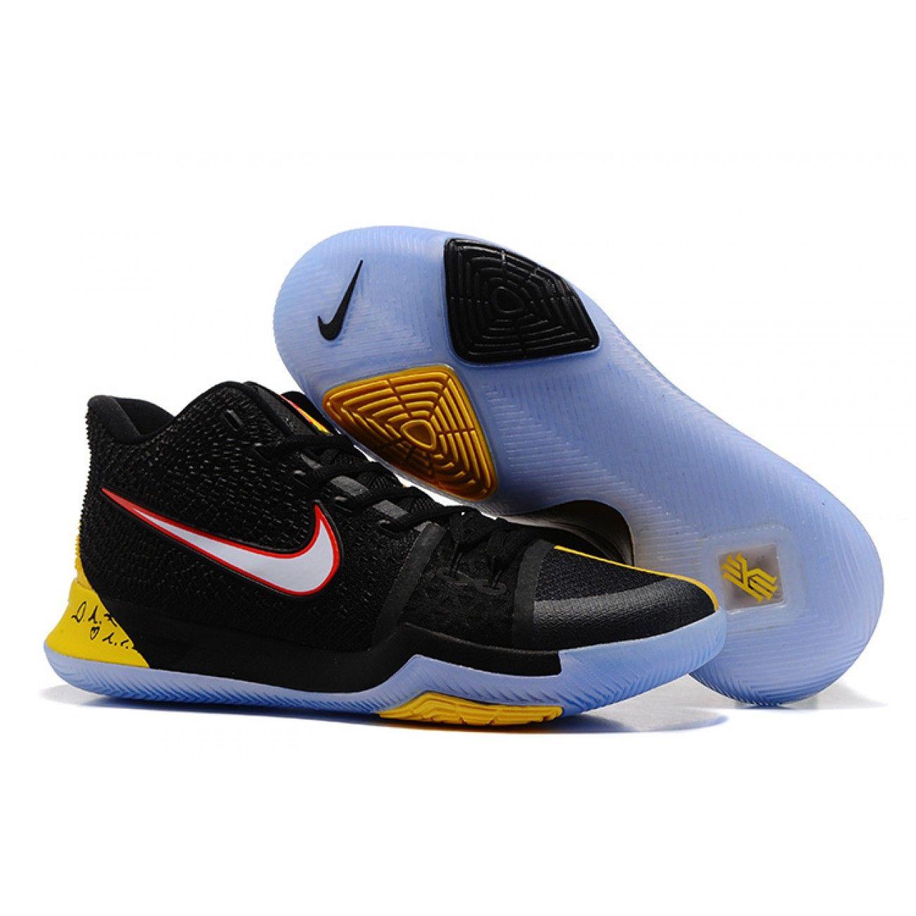 Ying Yang Black and Yellow Logo - Kyrie 3 