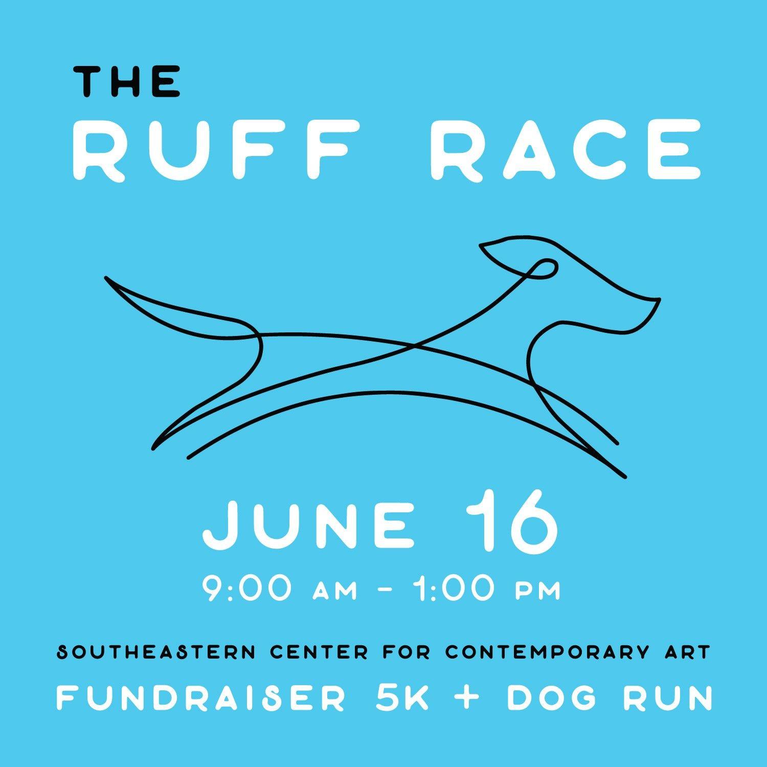 Ruff Race Logo - SECCA; Ruff Race Fundraiser 5k + Dog Run.5 WFDD