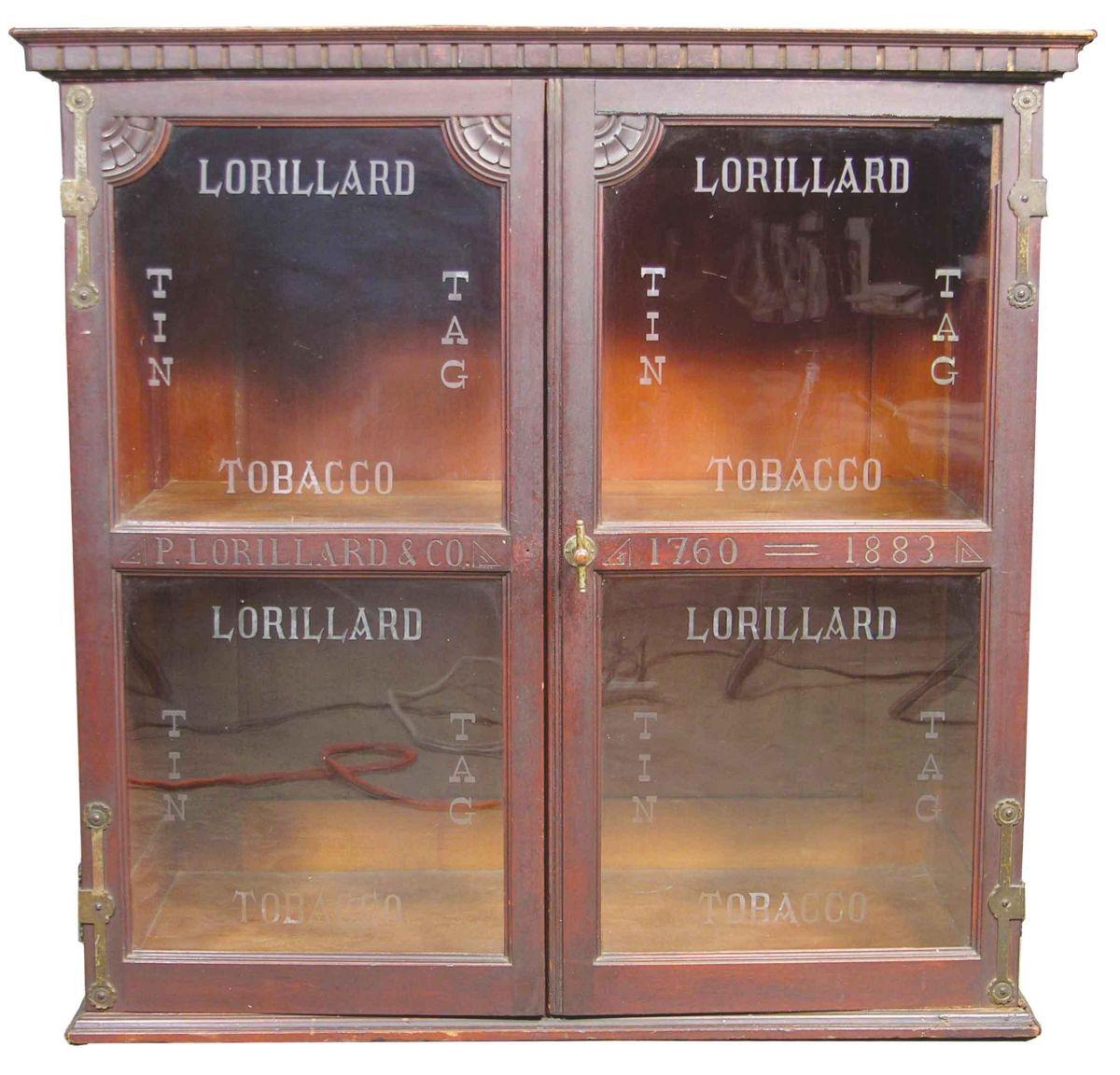 Lorillard Tobacco Logo - P. Lorillard Tobacco Cabinet