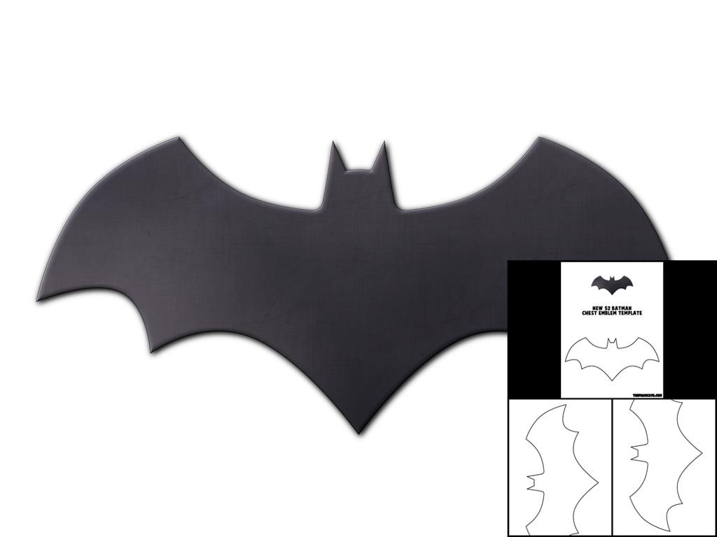 Batman New 52 Logo - Template for New 52 Batman Chest Emblem – The Foam Cave