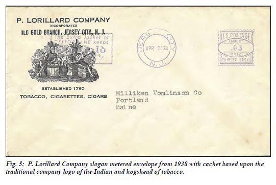Lorillard Tobacco Logo - New Jersey Postal History Society