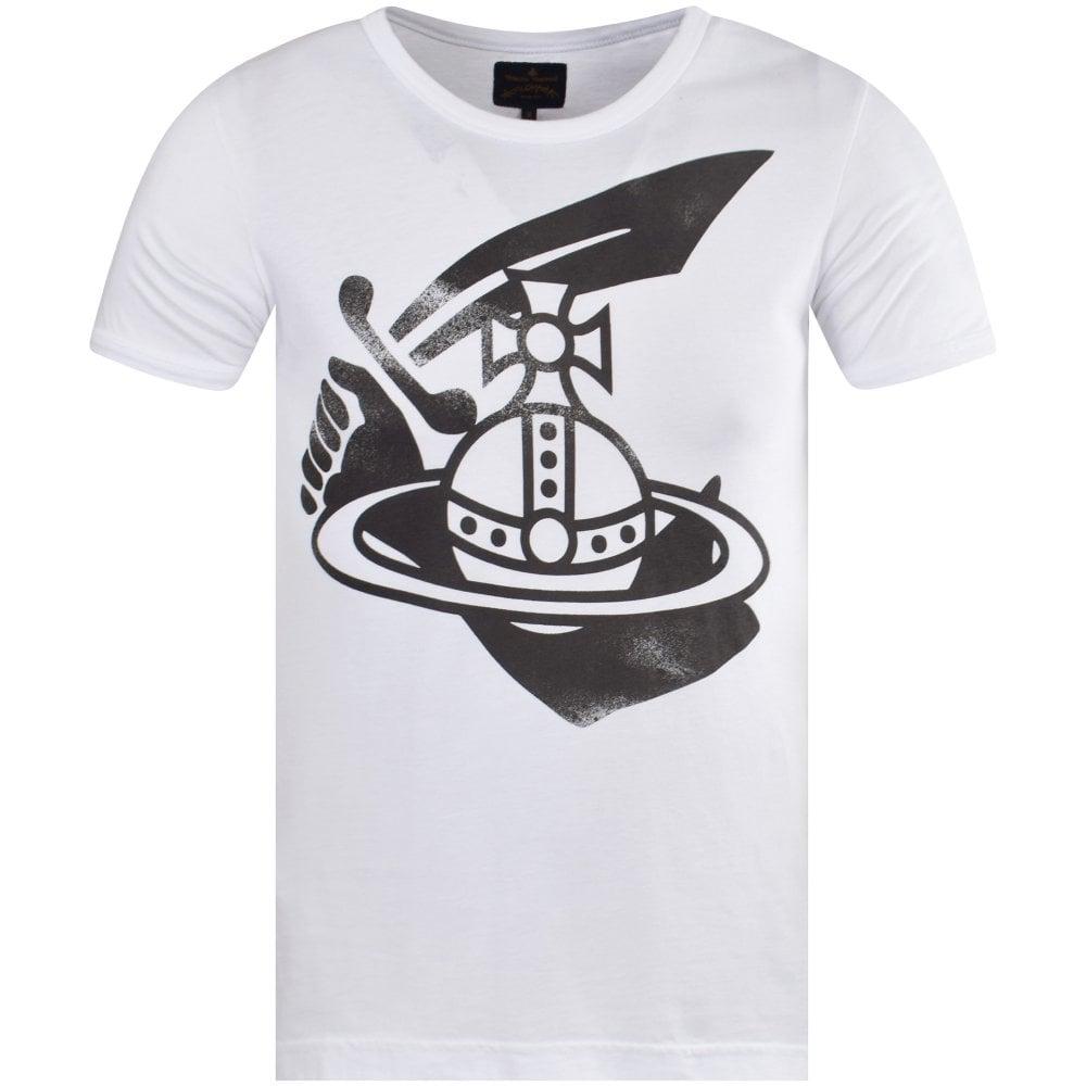 Vivienne Westwood Logo - VIVIENNE WESTWOOD Vivienne Westwood Anglomania white cutlass logo t ...