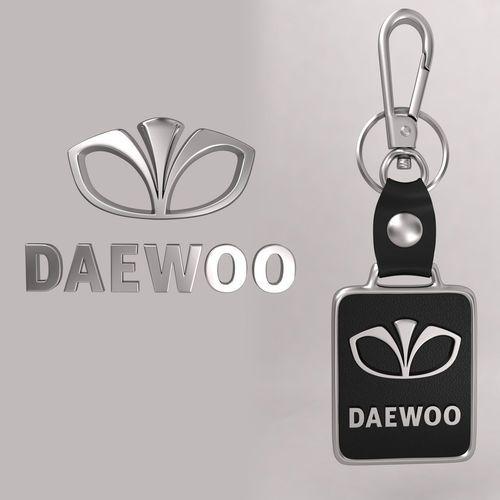 Daewoo Car Logo - Daewoo car logo keychain 3D model