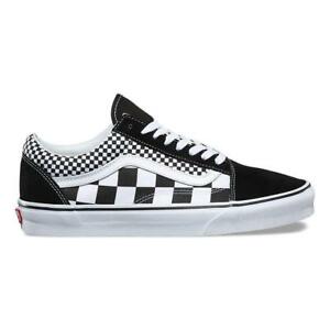 Checkered Vans Skateboard Logo - Vans UA Old Skool Mix Checker Men skate New Shoes classic