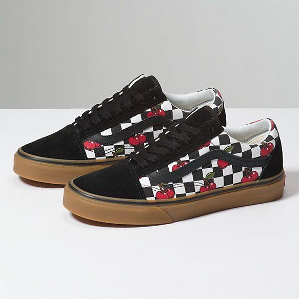 Checkered Vans Skateboard Logo - Cherry Checker Old Skool | Shop At Vans