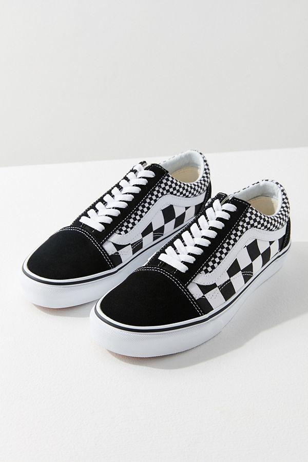 Checkered Vans Skateboard Logo - Vans Mix Checkerboard Old Skool Sneaker | Urban Outfitters