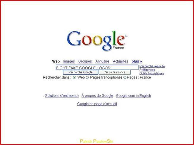 Fake Google Logo - Eight Fake Google Logos. authorSTREAM