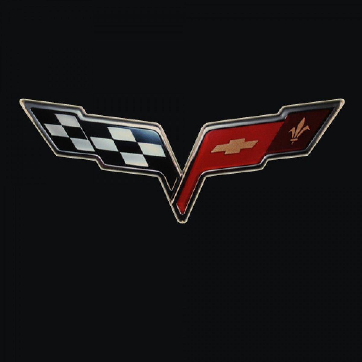 Metal Corvette Logo - HossRods.com | C6 Corvette Front Emblem Metal Sign | Hot Rod ...