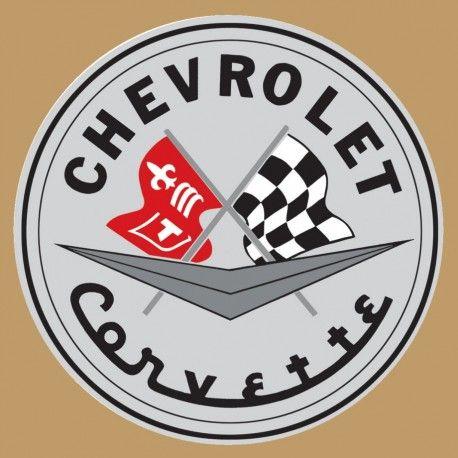 Metal Corvette Logo - Chevrolet Corvette Logo Metal Sign