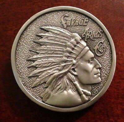 Savage Head Logo - SAVAGE ARMS PEWTER Indian Head Logo Belt Buckle - $29.95 | PicClick