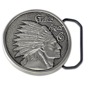 Savage Head Logo - Savage Arms Pewter Indian Head Logo Belt Buckle Shooting Gun Rifle ...