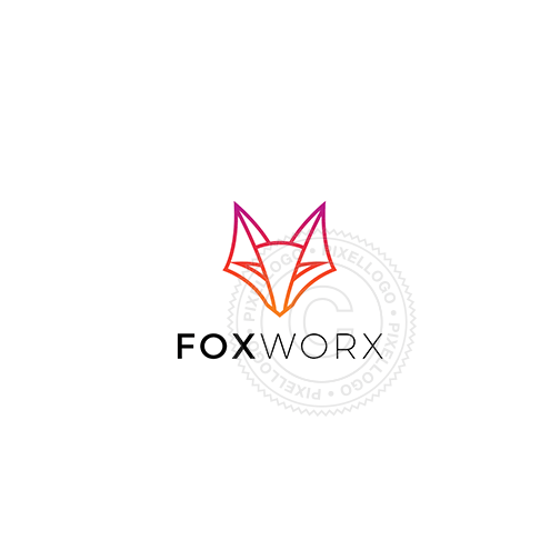 Cool Fox Logo - Fox Logo - cool Linear fox design | Pixellogo