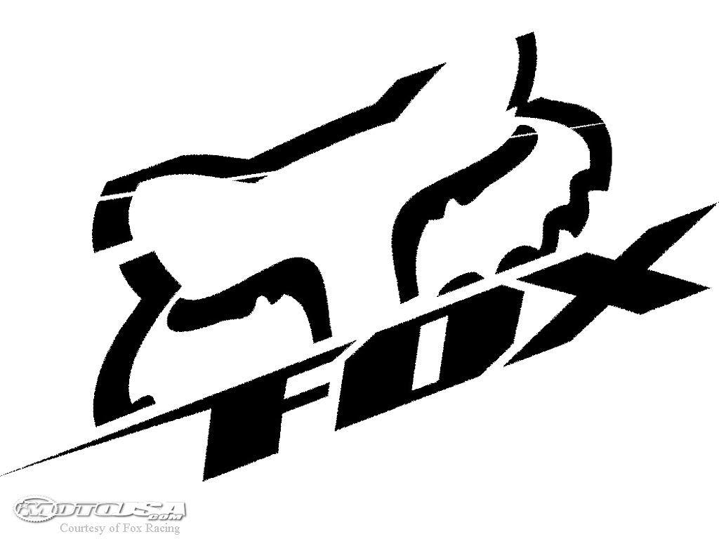 Cool Fox Logo - Fox Slant logo sticker