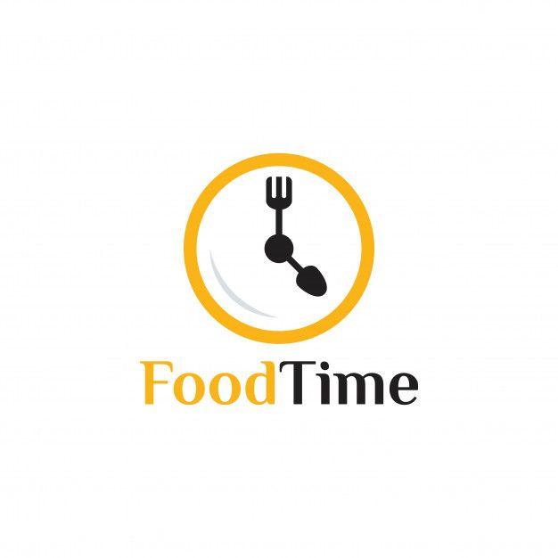 Time Logo - Food time logo design template Vector | Premium Download