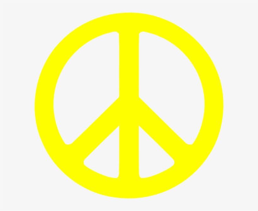 Yellow Peace Sign Logo - Peace Sign Clipart Yellow - Neon Green Peace Sign PNG Image ...