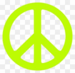 Yellow Peace Sign Logo - Neon Clipart Peace Sign Peace Sign Logo Transparent