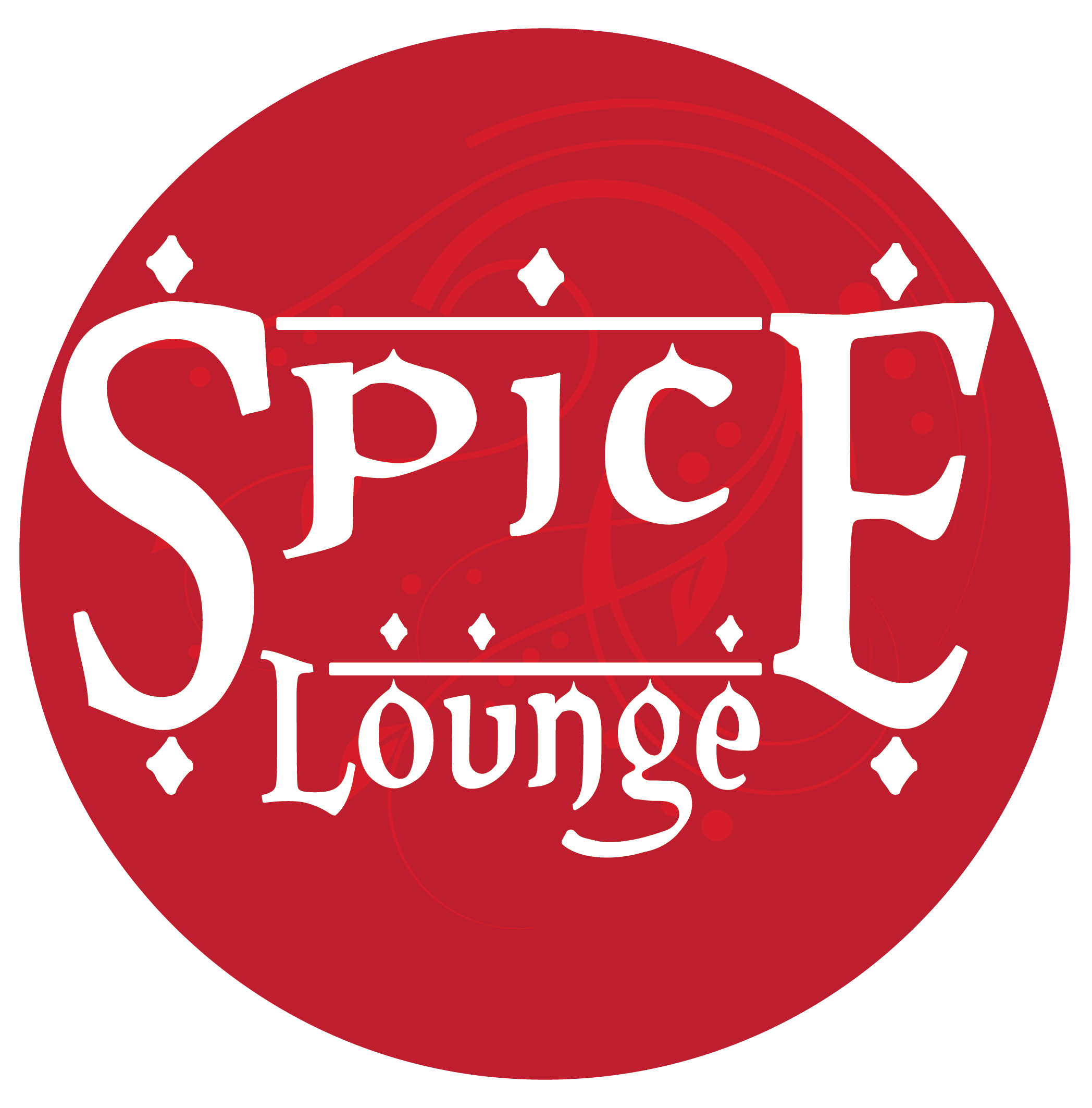Round Red Restaurant Logo - Spice Lounge. Indian Restaurant and Catering