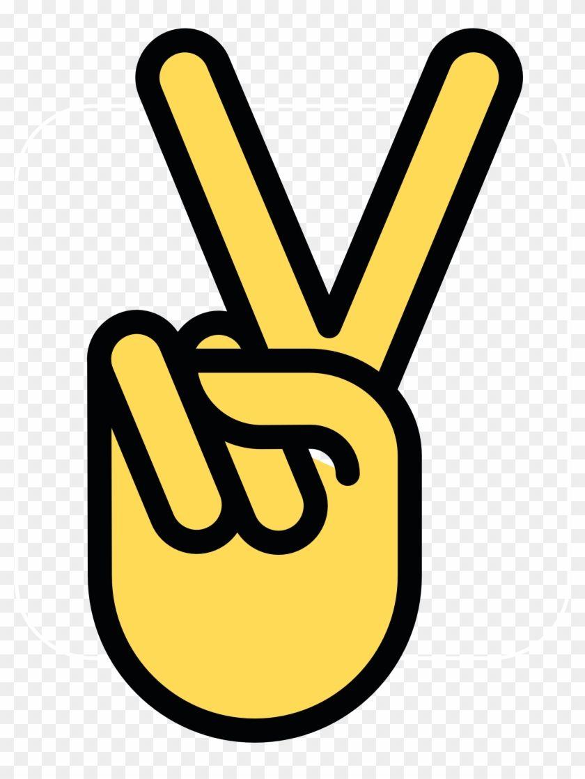 Yellow Peace Sign Logo - Mustard V Sign Peace Symbol Cnd Logo 555px 43 - Transparent ...