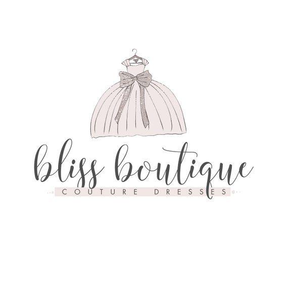Couture Fashion Logo - Boutique logo dress logo fashion logo pretty logo couture | Etsy