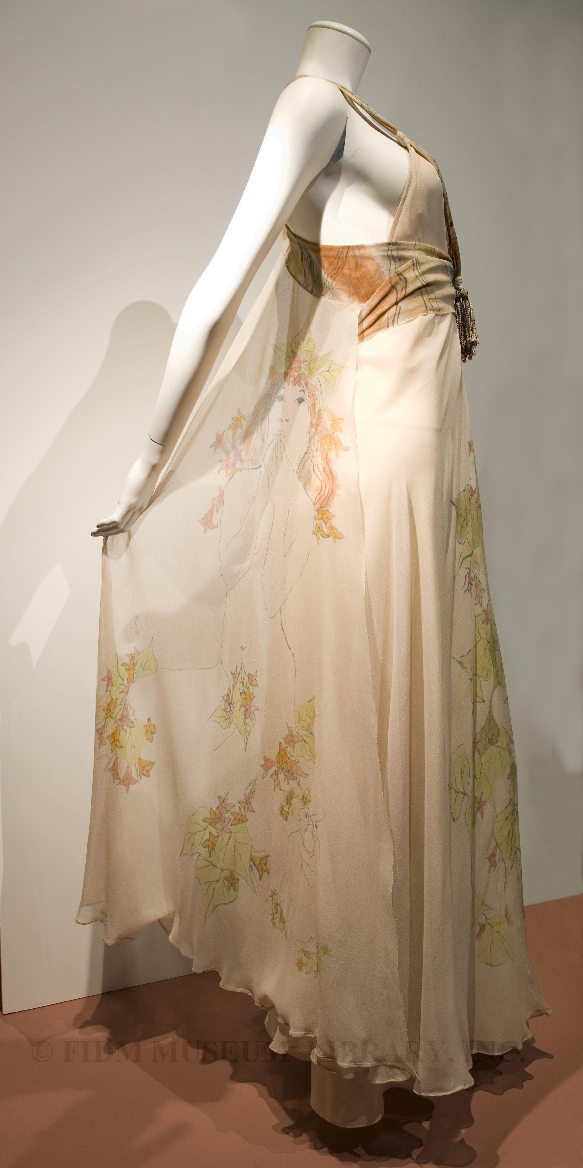 Clothing of a Harp Logo - FIDM Museum Blog: Holly's Harp hand-painted evening gown