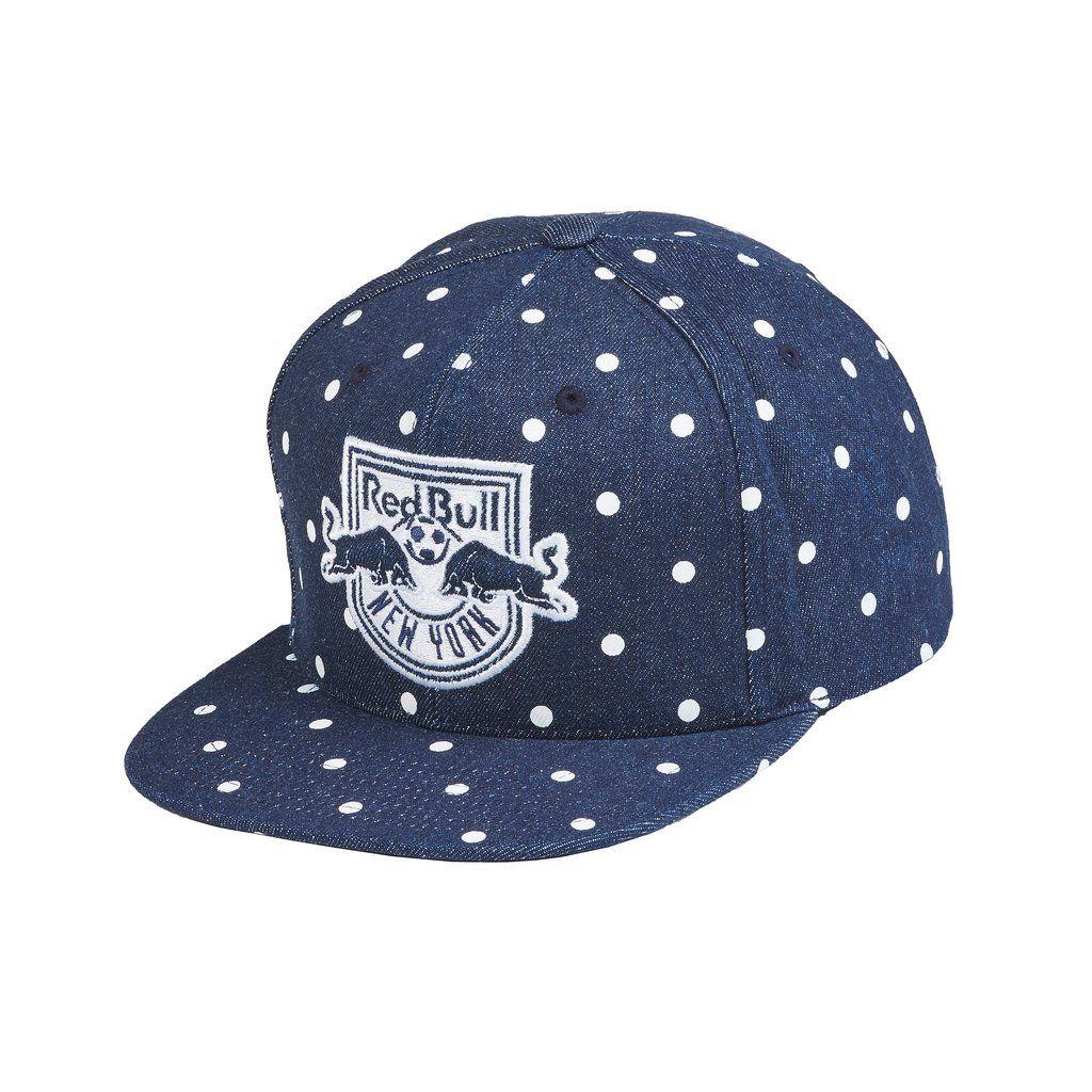 Blue White and Red Bull Logo - New York Red Bulls Mitchell & Ness Polka Dot Snapback Hat. Red Bull