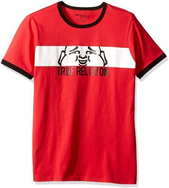 Red True Religion Logo - True Religion Little Boys Logo Tee Shirt, Budda Face Bright Red, 6