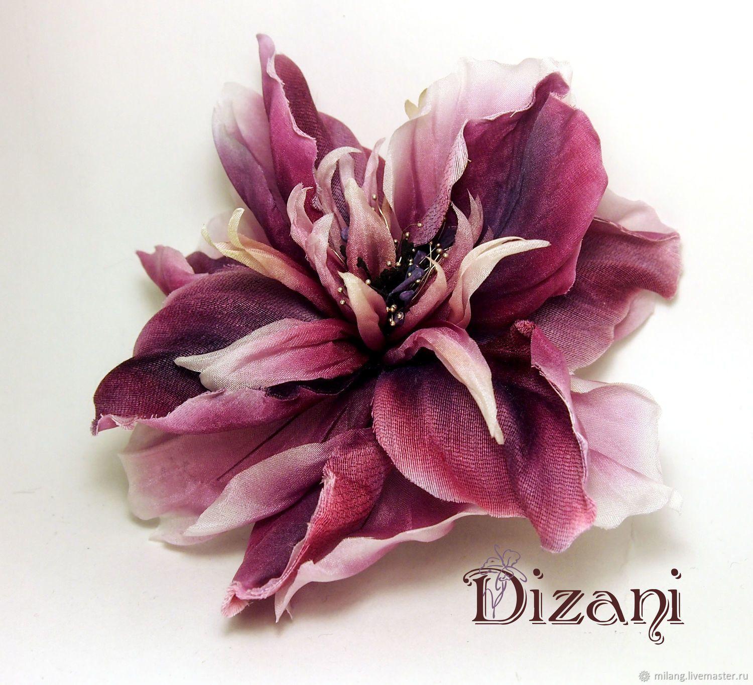 Fabric Flower Logo - Silk Amaryllis. Silk flowers, cloth flowers – shop online on ...
