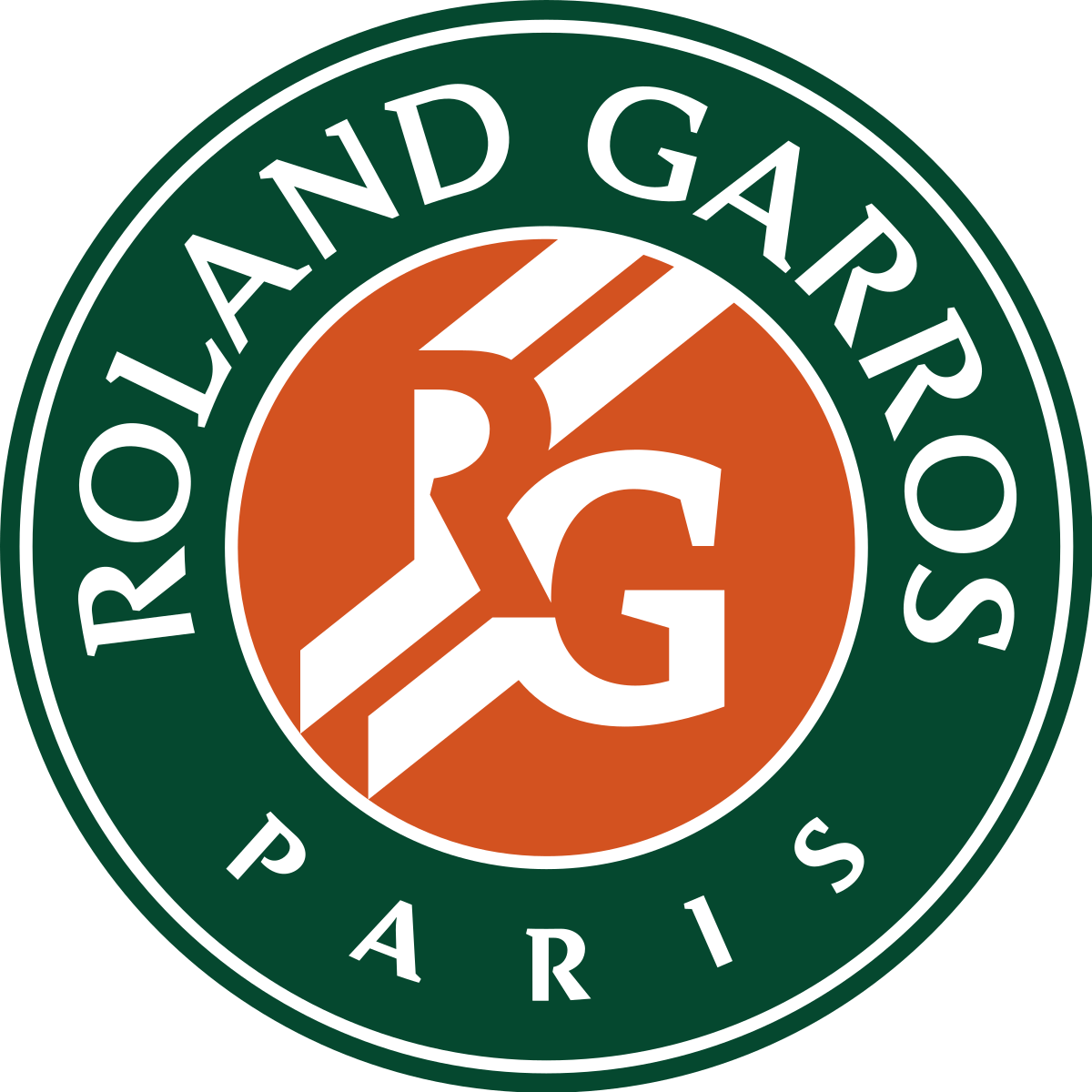 RG in Orange Circle Logo - French Open