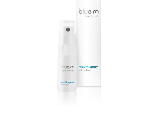 White with Blue M Logo - Bluem Mouthwash without Alcohol - bluem oral health care