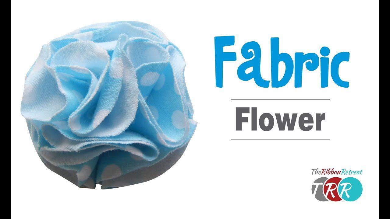 Fabric Flower Logo - How to Make a Fabric Flower - TheRibbonRetreat.com - YouTube
