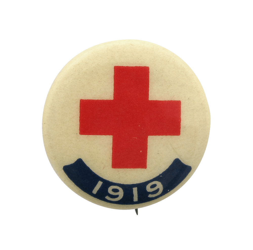 1919 Red Cross Logo - Red Cross 1919. Busy Beaver Button Museum