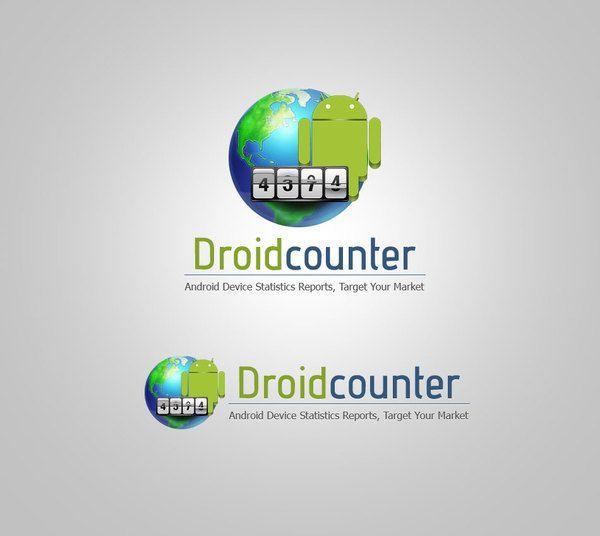 Blobe World Logo - #Droid_Counter_logo_design #android #globe