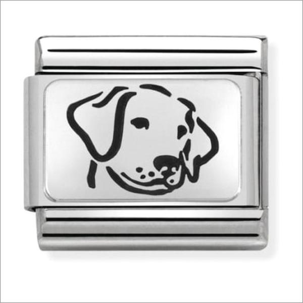 Silver Dog Logo - Nomination Classic Silver Dog Charm
