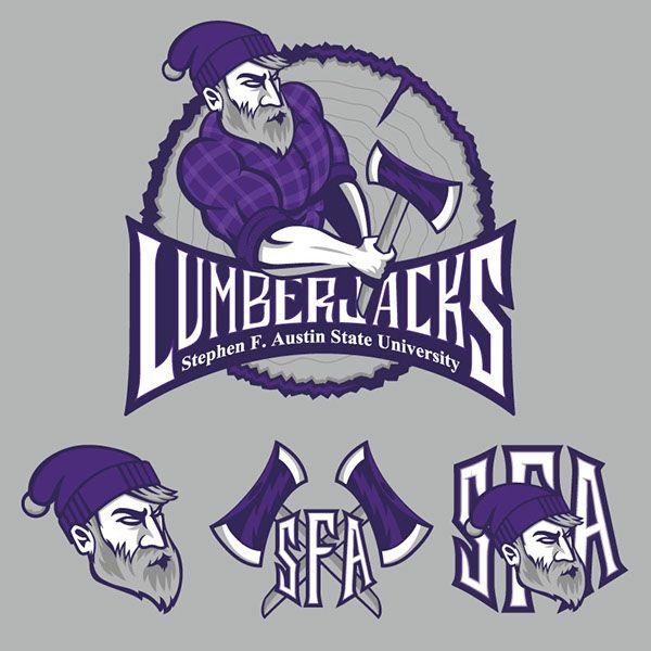 SFA Logo - SFA Lumberjacks Concept Logo on Behance