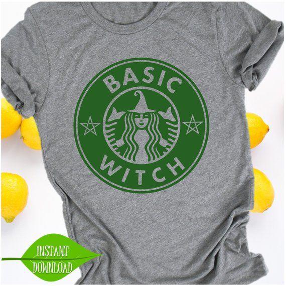 Fall Can I Use Logo - Basic Witch svg Fall svg Starbucks Logo Witch Mom