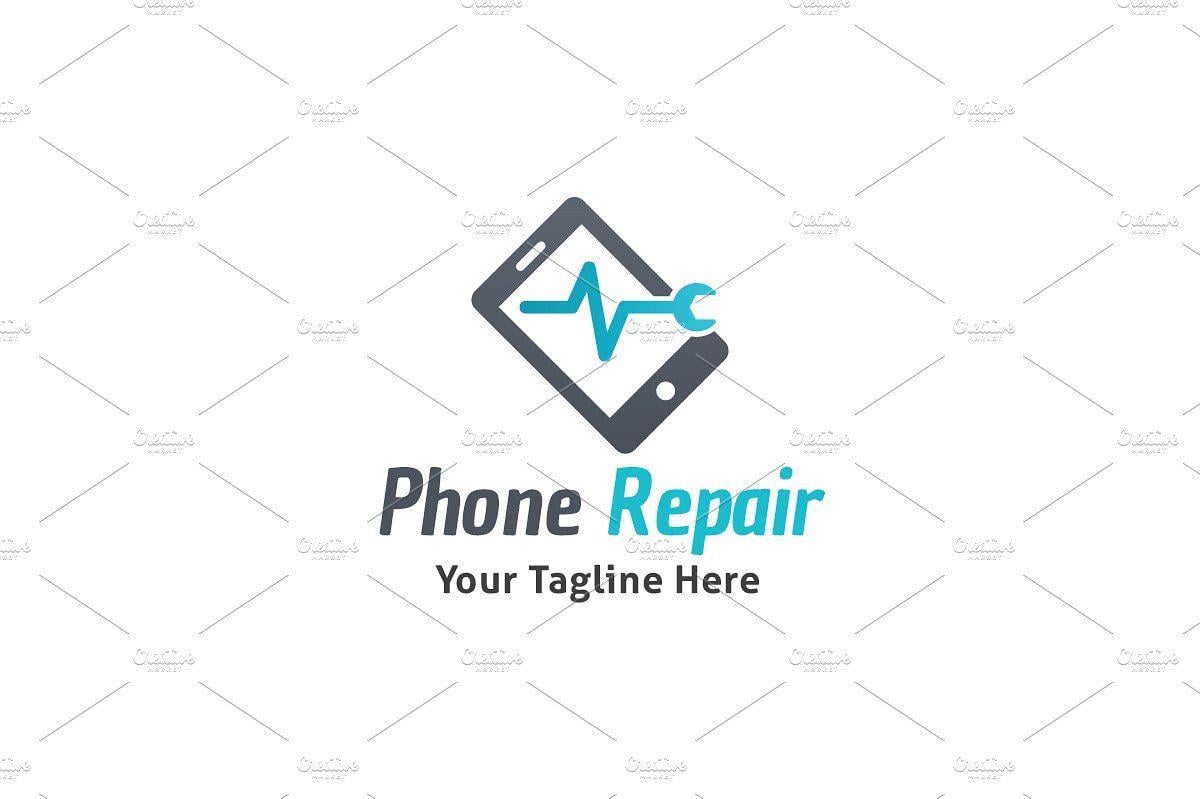 Phone Repair Logo - Phone Repair Logo Logo Templates Creative Market