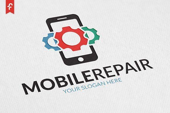 Phone Repair Logo - Mobile Repair Logo Logo Templates Creative Market