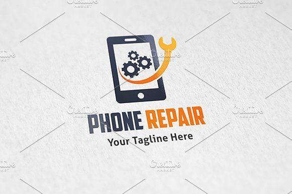 Phone Repair Logo - Phone Repair Template Logo Templates Creative Market