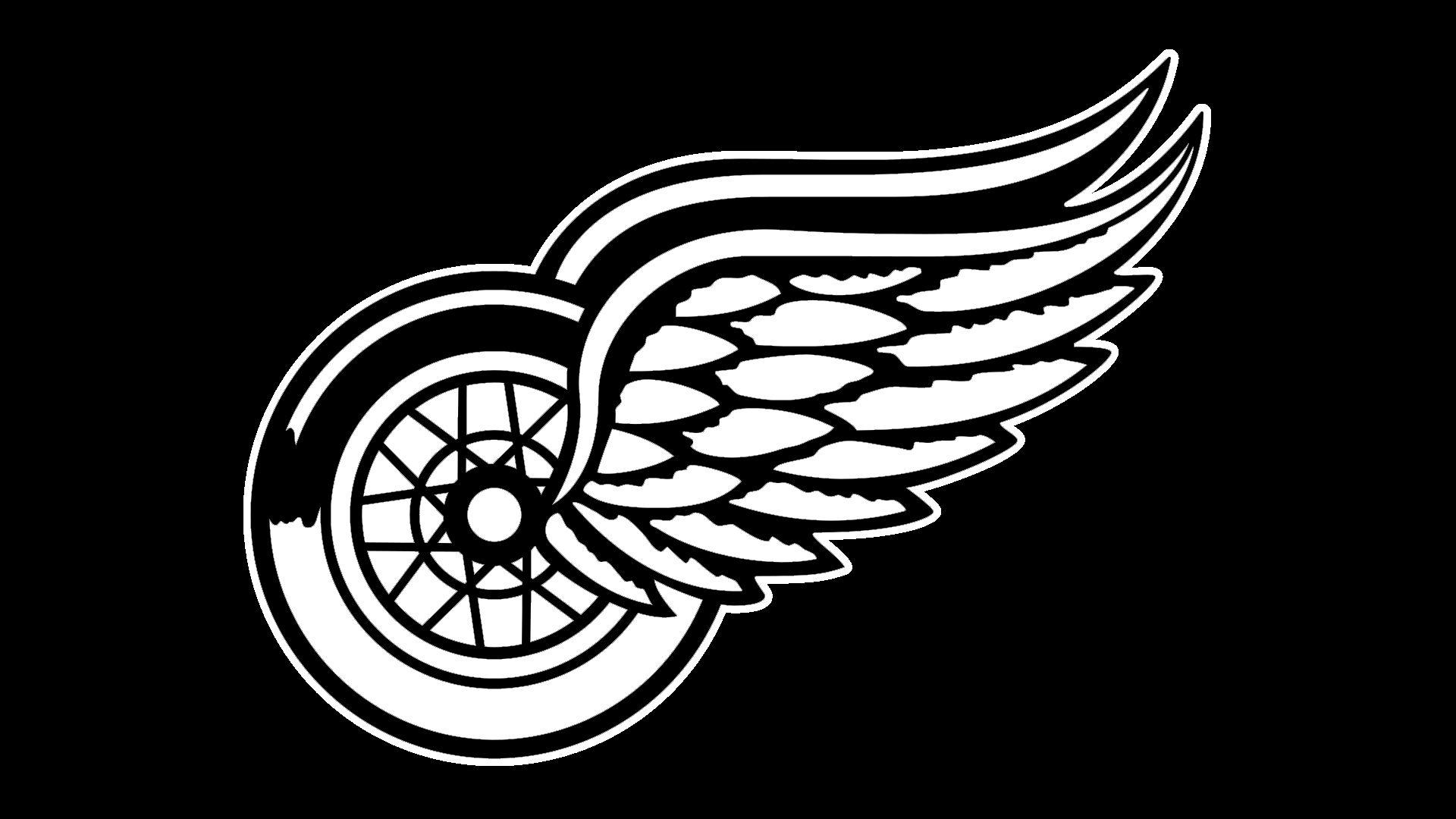 Black and White Detroit Red Wings Logo - Detroit Red Wings Logo, Detroit Red Wings Symbol, Meaning, History ...