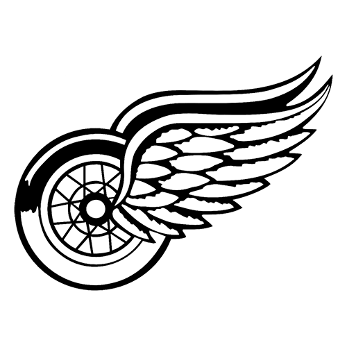 Black and White Detroit Red Wings Logo - NHL Detroit Red Wings Die Cut Vinyl Decal PV1153. enjoy. Vinyl