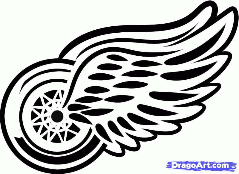 Black and White Detroit Red Wings Logo - How To Draw The Detroit Red Wings Step 6_1_000000148591_5.gif 800