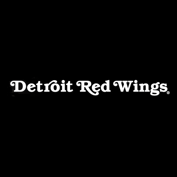 White Picture of Red Wing Logo - Detroit Red Wings Logo Font