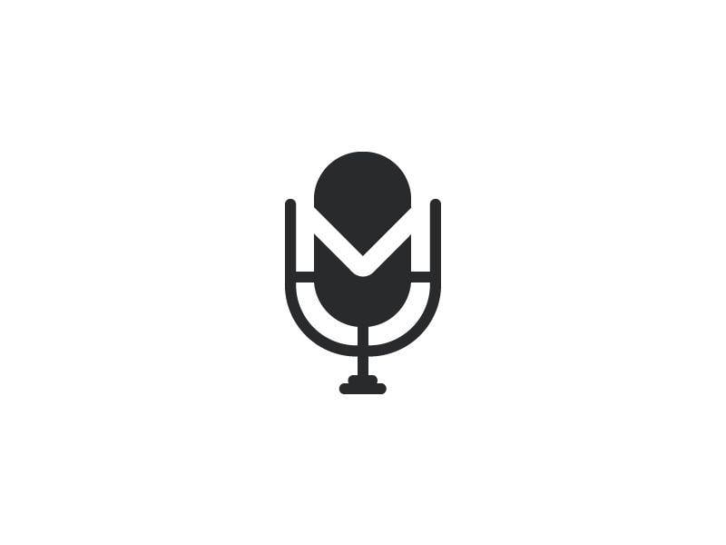 Microphone Logo - M + Microphone. Karaoke logo. Logo design, Logo inspiration, Logos