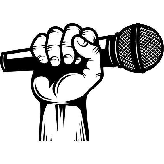 Microphone Logo - Microphone Logo 14 Hand Holding Mic Singer Audio Sound