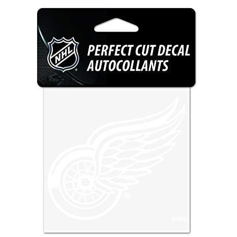 Black and White Detroit Red Wings Logo - Amazon.com : NHL Detroit Red Wings Logo 4 x 4 inch Outdoor White