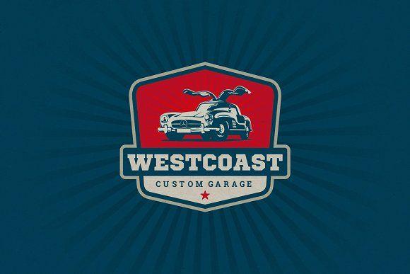 Custom Garage Logo - WestCoast Custom Garage Logo ~ Logo Templates ~ Creative Market